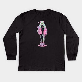 Bossy Demon Kids Long Sleeve T-Shirt